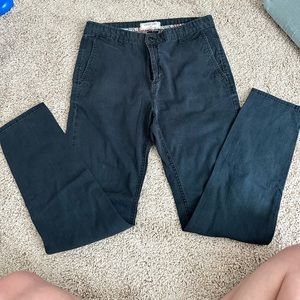 Vintage Genes 1891 Mens The Original Chino Pants 34x32 Chino Navy Blue